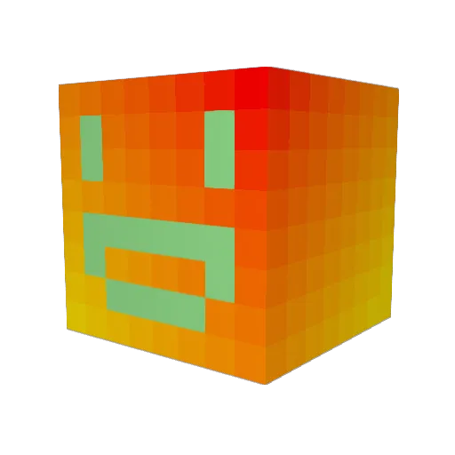Briginal_Bame Minecraft avatar head, 3D render