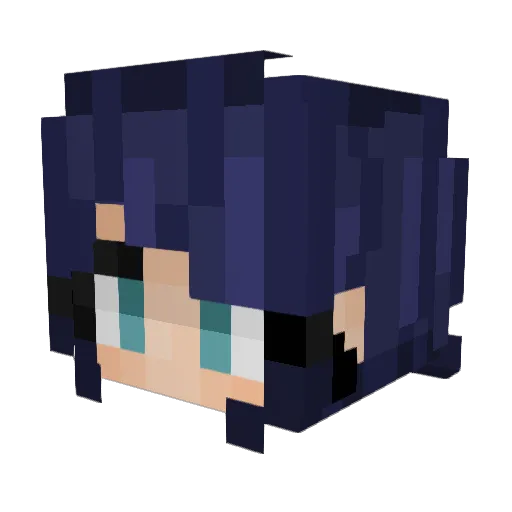 Brigitte28 Minecraft avatar head, 3D render
