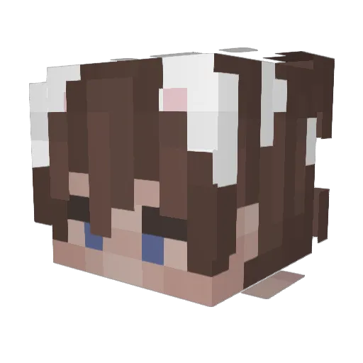 Briglee Minecraft avatar head, 3D render
