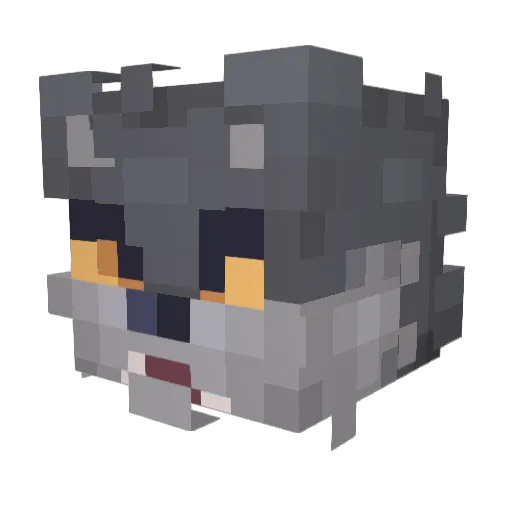 Brigzii Minecraft avatar head, 3D render