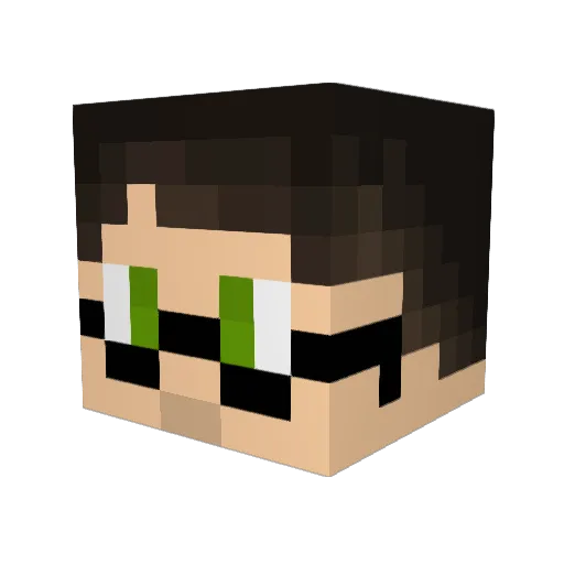 Briianflc Minecraft avatar head, 3D render