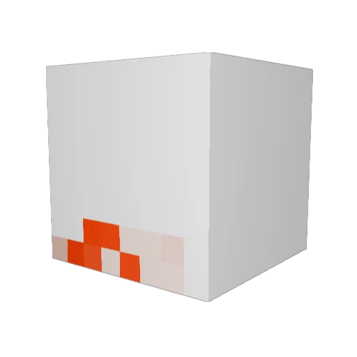 BriishLostTooth Minecraft avatar head, 3D render