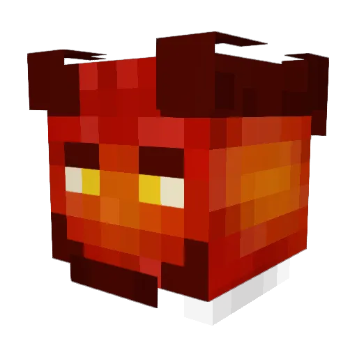 BrilloBlight Minecraft avatar head, 3D render