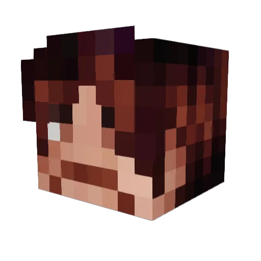 BrimboJingus Minecraft avatar head, 3D render