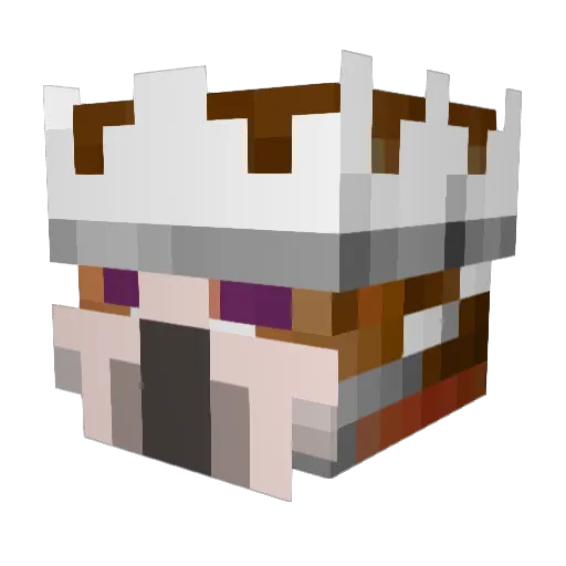 Brimiss Minecraft avatar head, 3D render