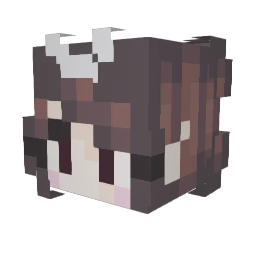 Brimwylf Minecraft avatar head, 3D render