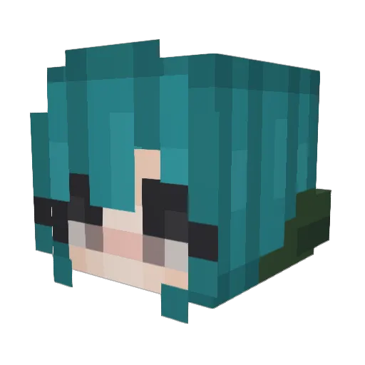 Brina03 Minecraft avatar head, 3D render