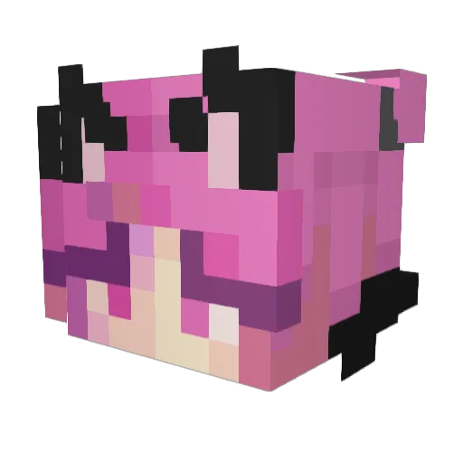 Brinchi Minecraft avatar head, 3D render