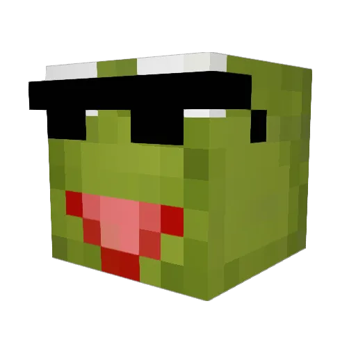 Brinck Minecraft avatar head, 3D render