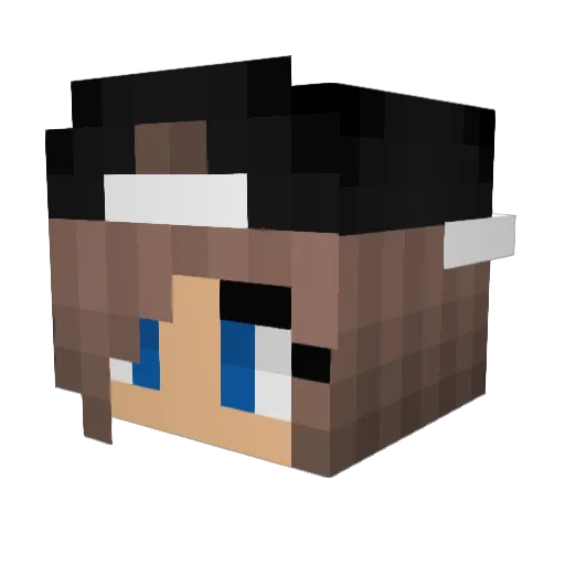 Brindin26 Minecraft avatar head, 3D render