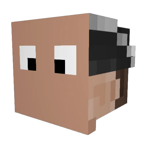 Bring2011 Minecraft avatar head, 3D render