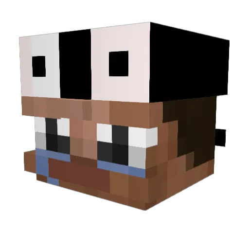 BringDown Minecraft avatar head, 3D render