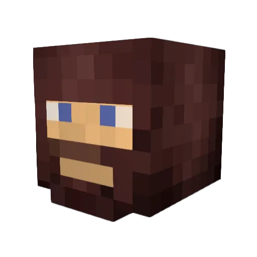 Brinkherr Minecraft avatar head, 3D render