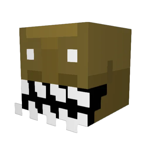 Brinkywinky Minecraft avatar head, 3D render