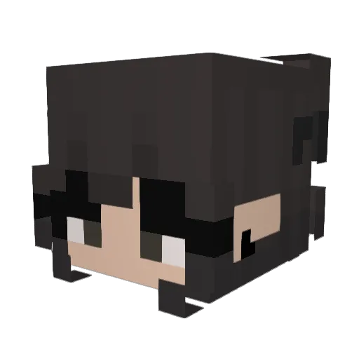 BrinniLove Minecraft avatar head, 3D render
