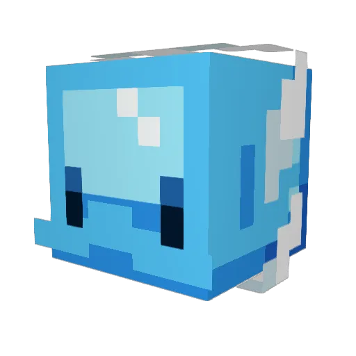 Brinnu Minecraft avatar head, 3D render
