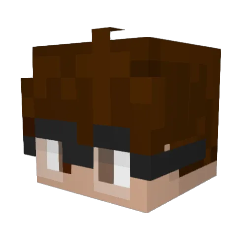 BrinoBlitz Minecraft avatar head, 3D render