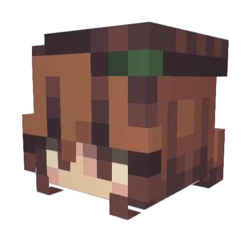Brinx84 Minecraft avatar head, 3D render