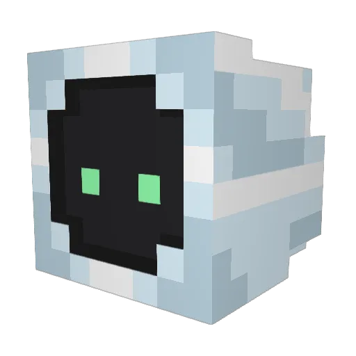 Brionnbot Minecraft avatar head, 3D render