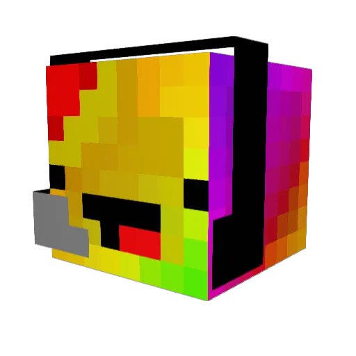 Brisdrag Minecraft avatar head, 3D render