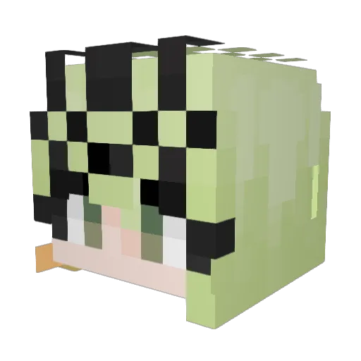 Brisingr_0 Minecraft avatar head, 3D render