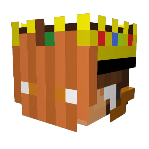 BriskMCVR Minecraft avatar head, 3D render