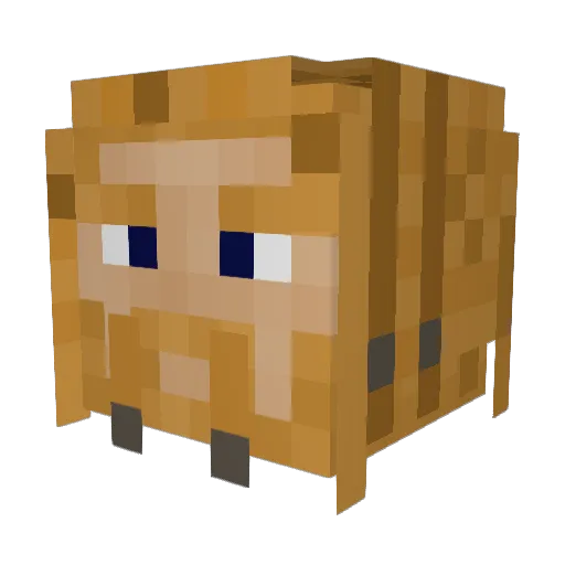 Briskabor Minecraft avatar head, 3D render
