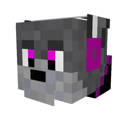 Briskfuture Minecraft avatar head, 3D render