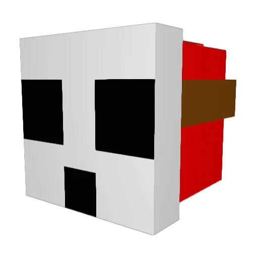 Brissar Minecraft avatar head, 3D render