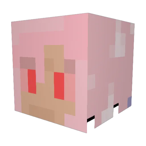 Brissings Minecraft avatar head, 3D render