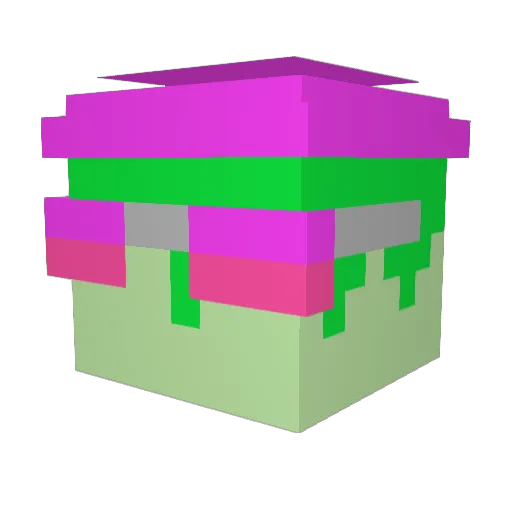 BritBloxer Minecraft avatar head, 3D render
