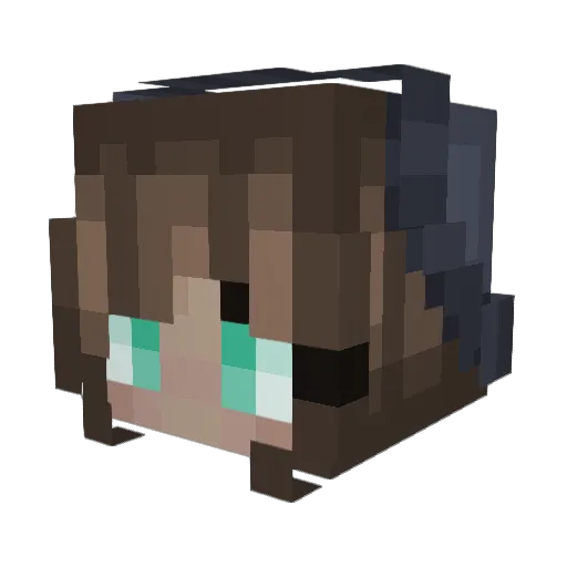 BritSarus Minecraft avatar head, 3D render