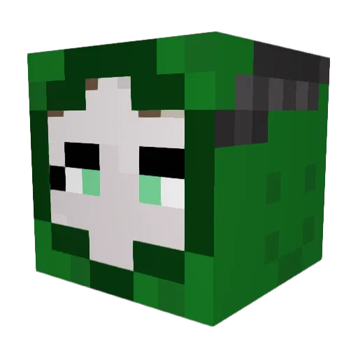Brit_Britter Minecraft avatar head, 3D render