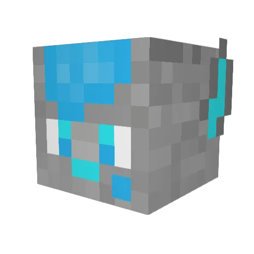 Brite_Paw Minecraft avatar head, 3D render