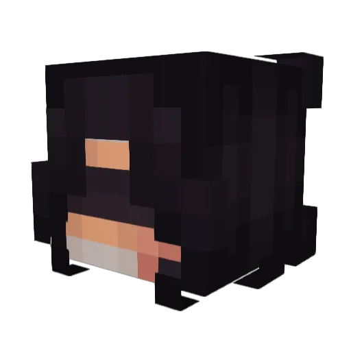 BritinhOGame Minecraft avatar head, 3D render