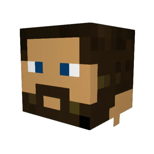 BritishWanderer Minecraft avatar head, 3D render