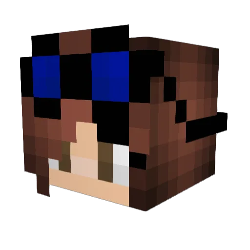 British_Menace Minecraft avatar head, 3D render