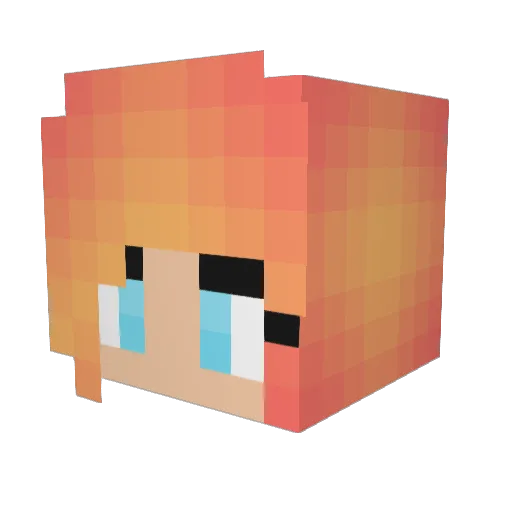 Britn3y_W3 Minecraft avatar head, 3D render