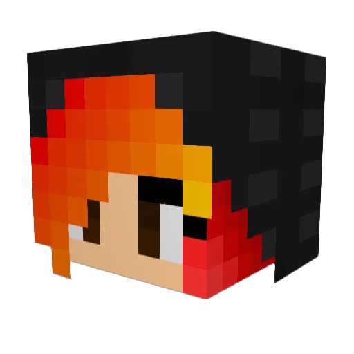 Britney0708 Minecraft avatar head, 3D render
