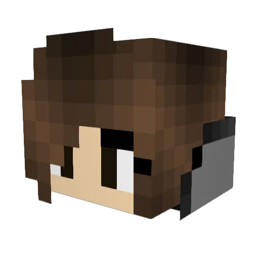 Britomart Minecraft avatar head, 3D render