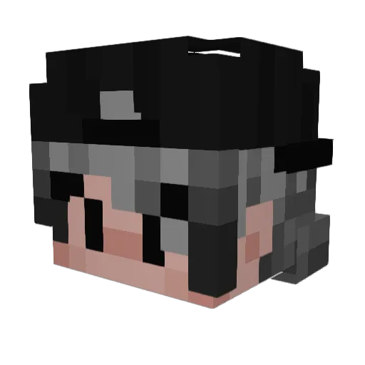 Britrek Minecraft avatar head, 3D render