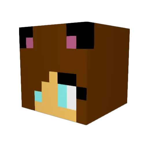 Britt040404 Minecraft avatar head, 3D render