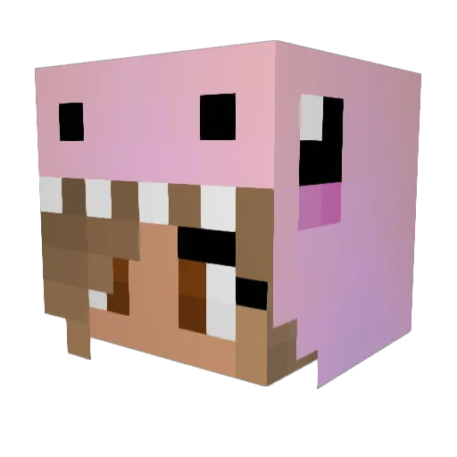 Brittaney12 Minecraft avatar head, 3D render
