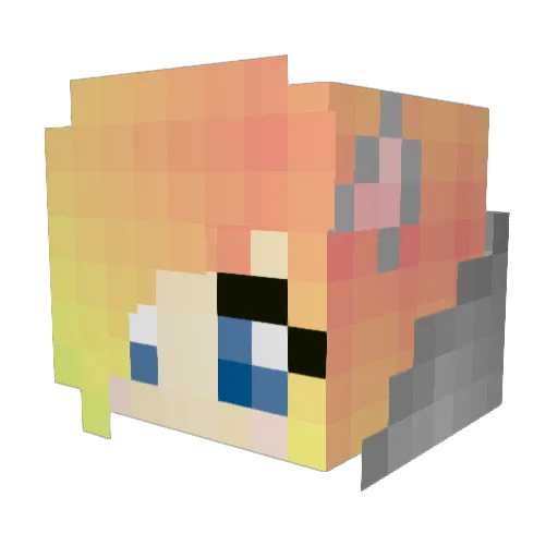 Brittany20 Minecraft avatar head, 3D render