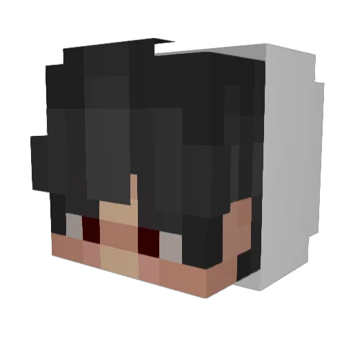 Britten Minecraft avatar head, 3D render