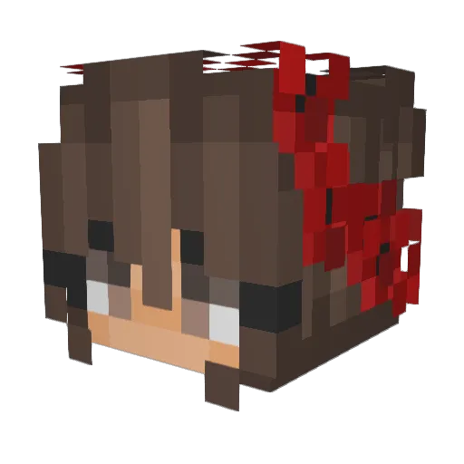 Brittgaming13 Minecraft avatar head, 3D render
