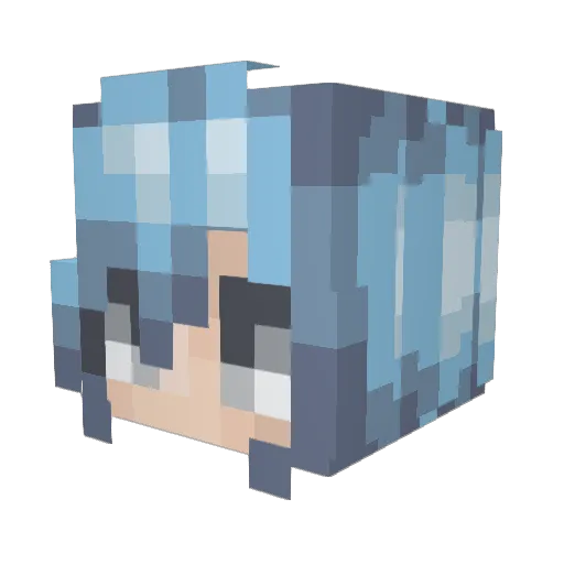 Brittish212 Minecraft avatar head, 3D render