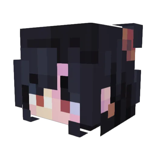 BrittleBriar Minecraft avatar head, 3D render