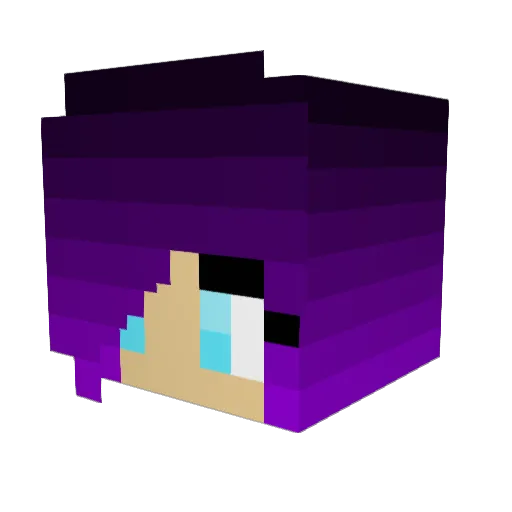BrittneySnears Minecraft avatar head, 3D render
