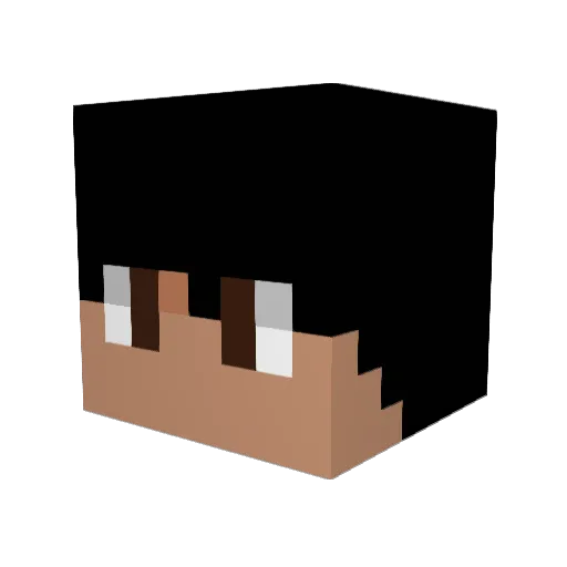 Brittz8 Minecraft avatar head, 3D render